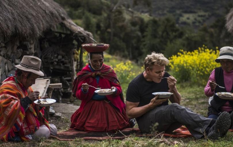 chef Gordon Ramsey Valle Sagrado de los incas