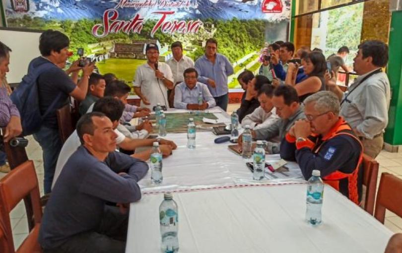 Durante reunión alcaldes de la Mancomunidad Municipal Amazónica