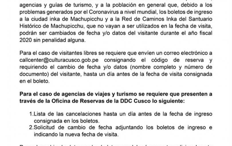 Atención operadores, agencias y guías de turismo.