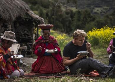 chef Gordon Ramsey Valle Sagrado de los incas